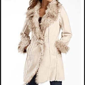 Womens Faux Sherling Coat